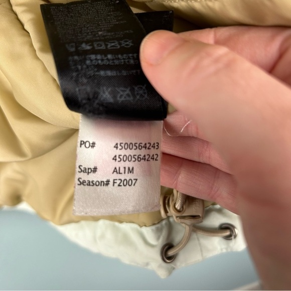 The North Face Mint Green And Tan Inlux Fur Lined Insulated Hyvent Jacket Size L - Picture 10 of 12